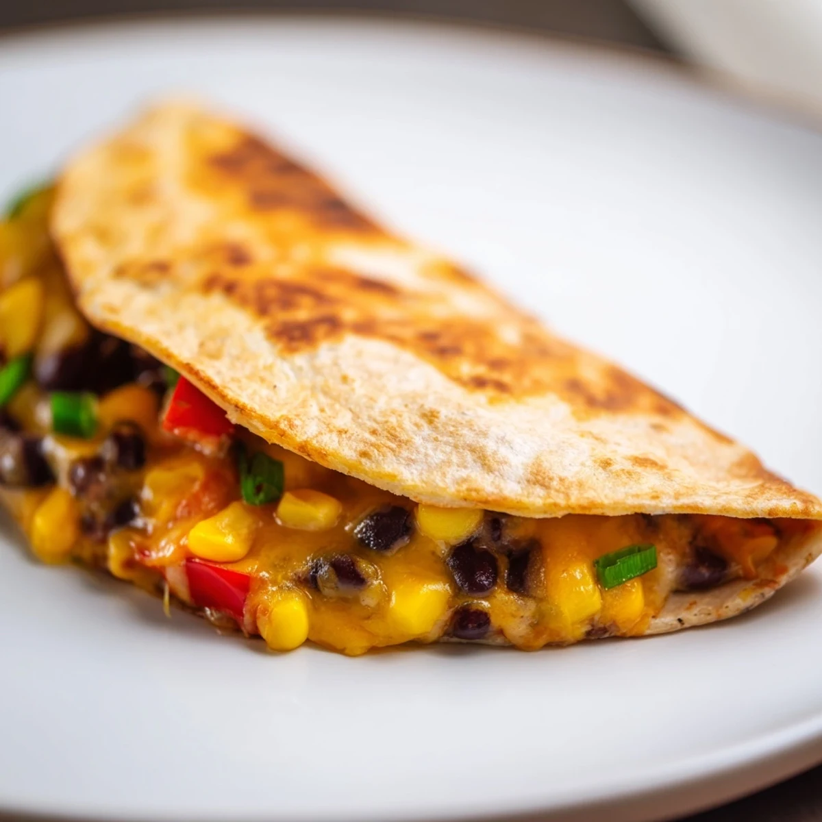 Quick Black Bean Corn Quesadillas