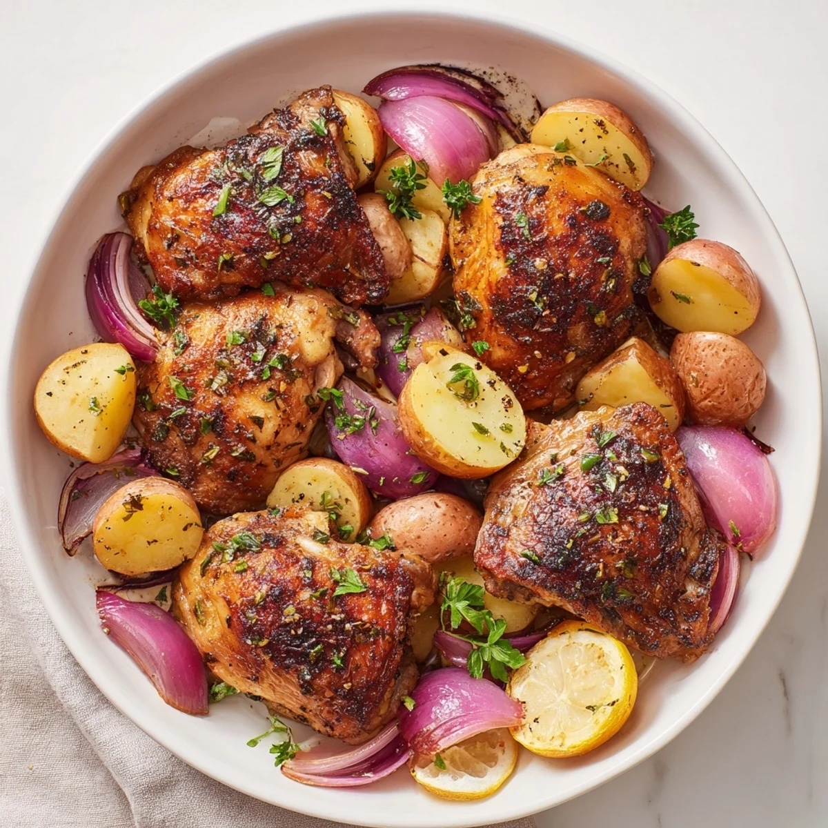Baked Chicken Thighs Lemon