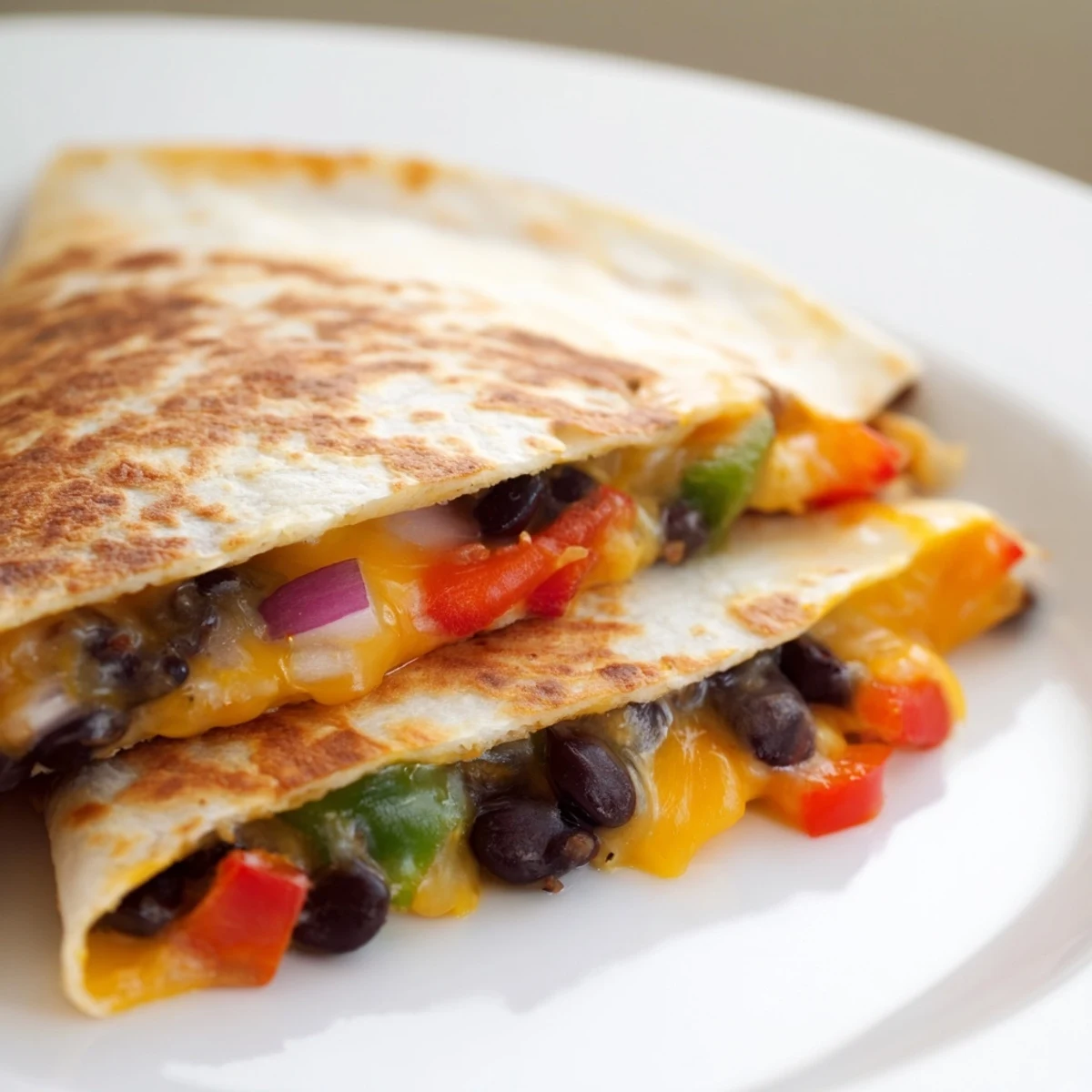 Black Bean Cheesy Quesadilla
