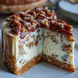 Decadent carrot cake cheesecake bars with creamy swirls and smooth frosting, perfect for spring celebrations.