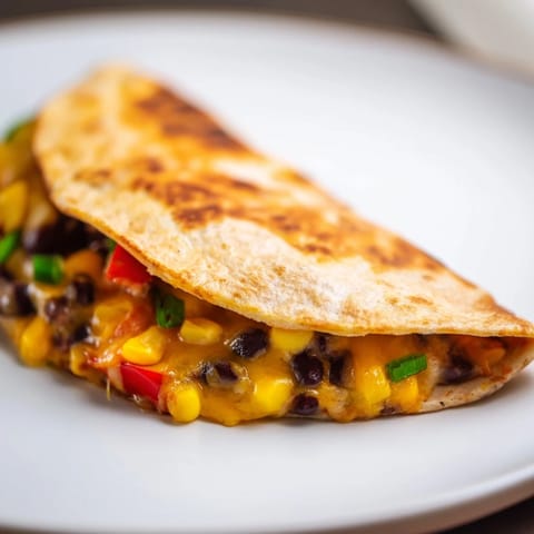 Quick Black Bean Corn Quesadillas
