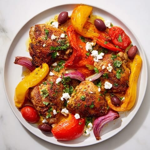 Easy Sheet Pan Greek Chicken
