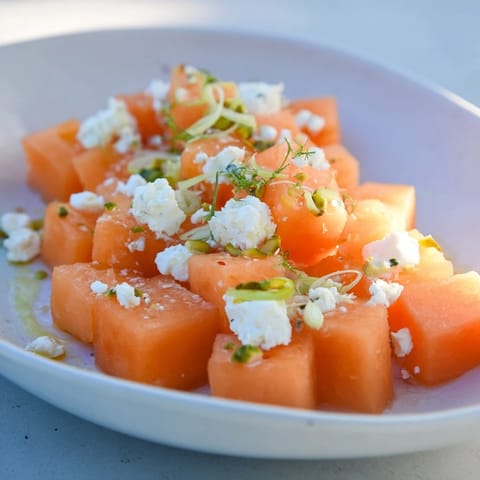 This colorful Fresh Watermelon and Feta Salad bursts with summer flavors – a truly refreshing dish.