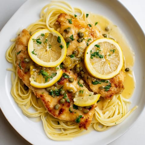Quick Chicken Piccata Pasta