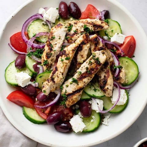 Greek Salad with Chicken