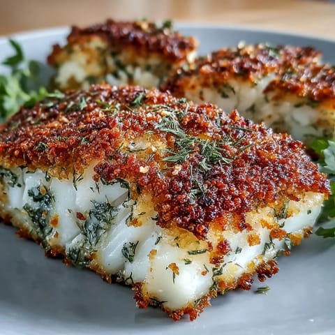 Herb-Crusted Baked Cod