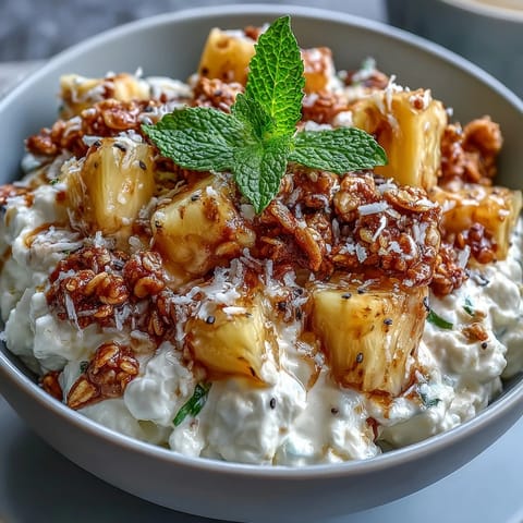Cottage Cheese Pineapple Bowl