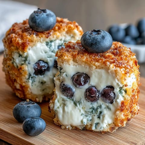 Protein-packed mini cottage cheese blueberry bites with oats and lemon zest, baked golden and bursting with juicy fruit.