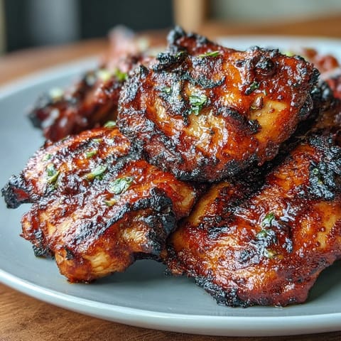 Juicy tandoori chicken thighs, marinated in bold Indian spices and roasted until smoky and tender, paired with fresh herbs.  