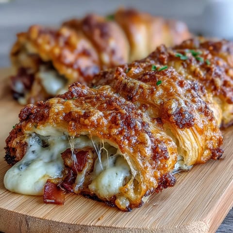 Ham Swiss Croissant Bake