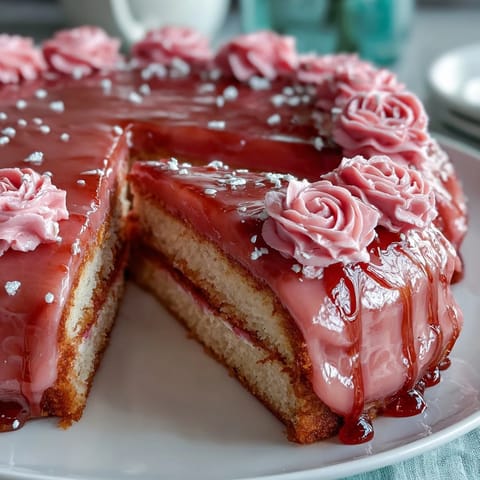 2. Moist vanilla sheet cake decorated with smooth buttercream and vibrant piped flowers, perfect for a First Communion celebration.