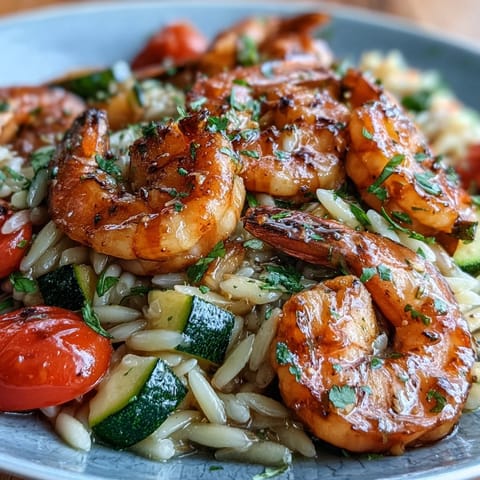 One-Pan Lemon Butter Shrimp Orzo