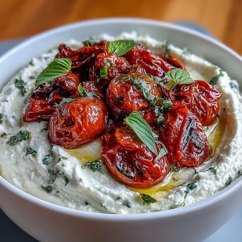Whipped Feta Roasted Tomatoes