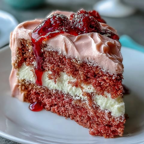 Elegant Bridal Shower Rosé Velvet Cake with shimmering gold drip.