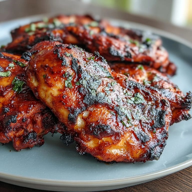 Vibrant tandoori chicken with a smoky, spicy yogurt crust, sliced and garnished with lemon wedges for a bold, flavorful dish.