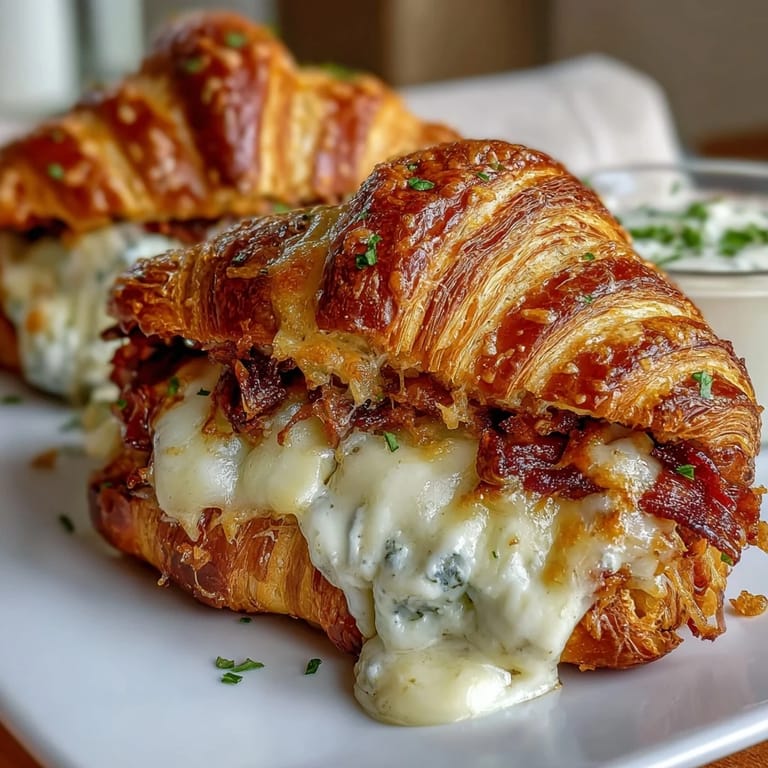 Warm and comforting Ham & Swiss Croissant Bake, a creamy, cheesy casserole perfect for breakfast, brunch, or a cozy dinner.
