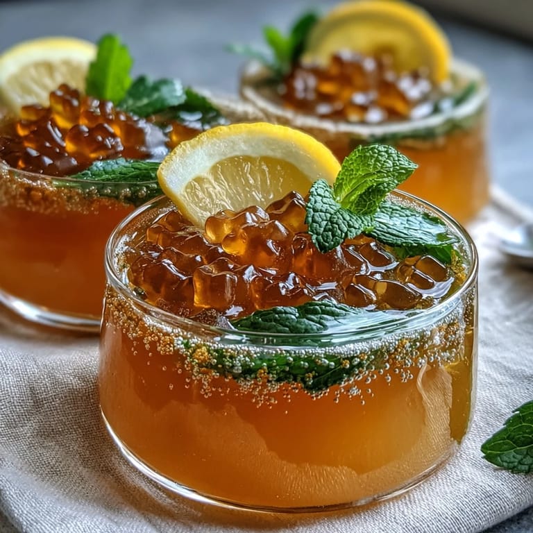 Adorable Gummy Bear Lemonade Jelly Cups featuring clear layers of sweet gelatin and fruity gummy candies.